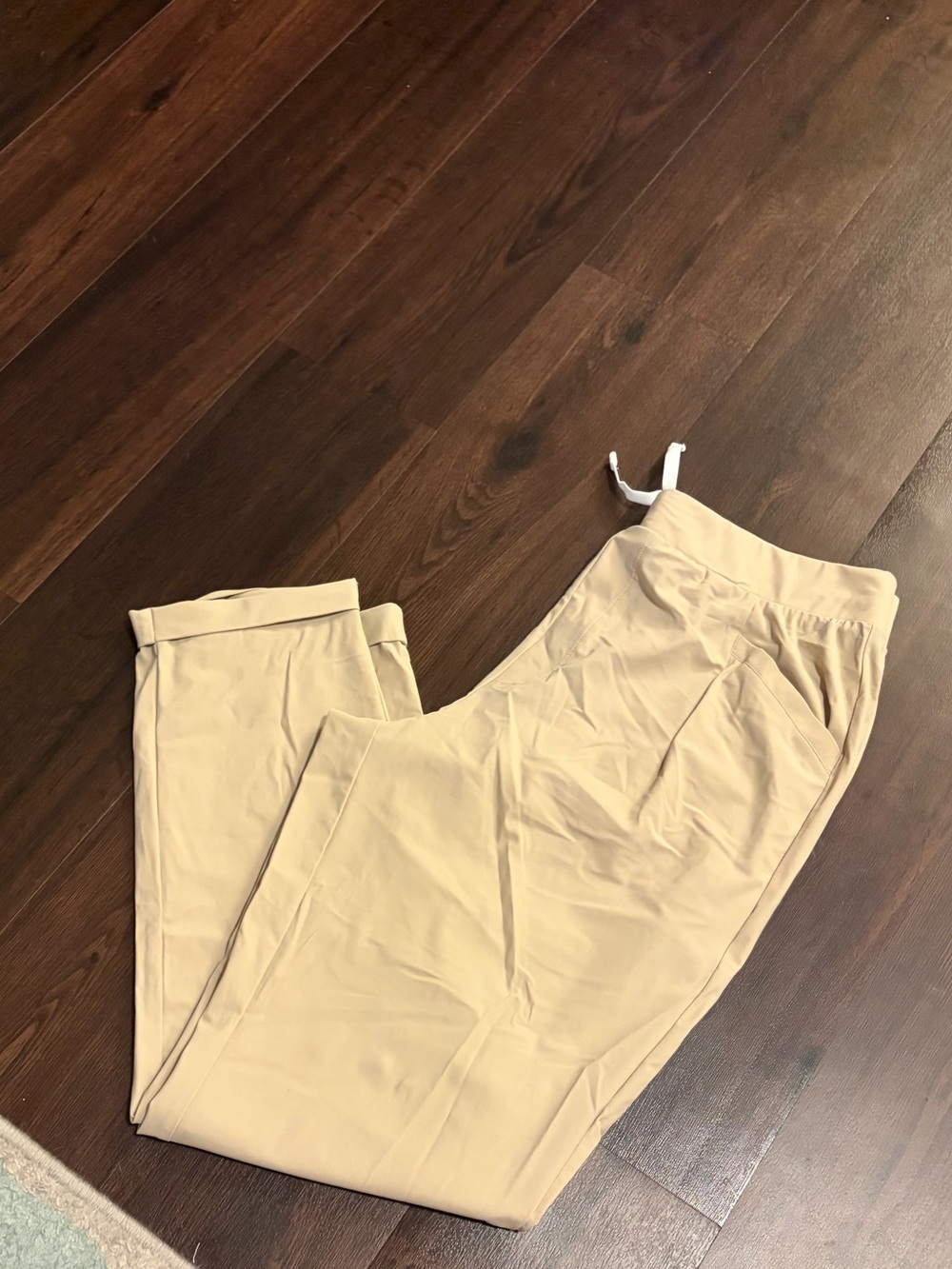 Women’s Casual Drawstring Pants in Beige